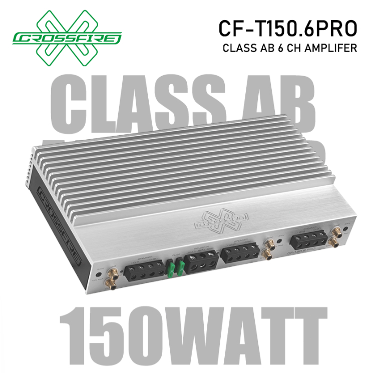 CROSSFIRE CF-T150.6PRO Class AB 6 CH Amplifier