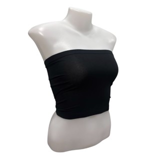 เกาะอกสั้น (ผ้าคอตตอน) นิ่มใส่สบาย รัดแน่นไม่หลุด