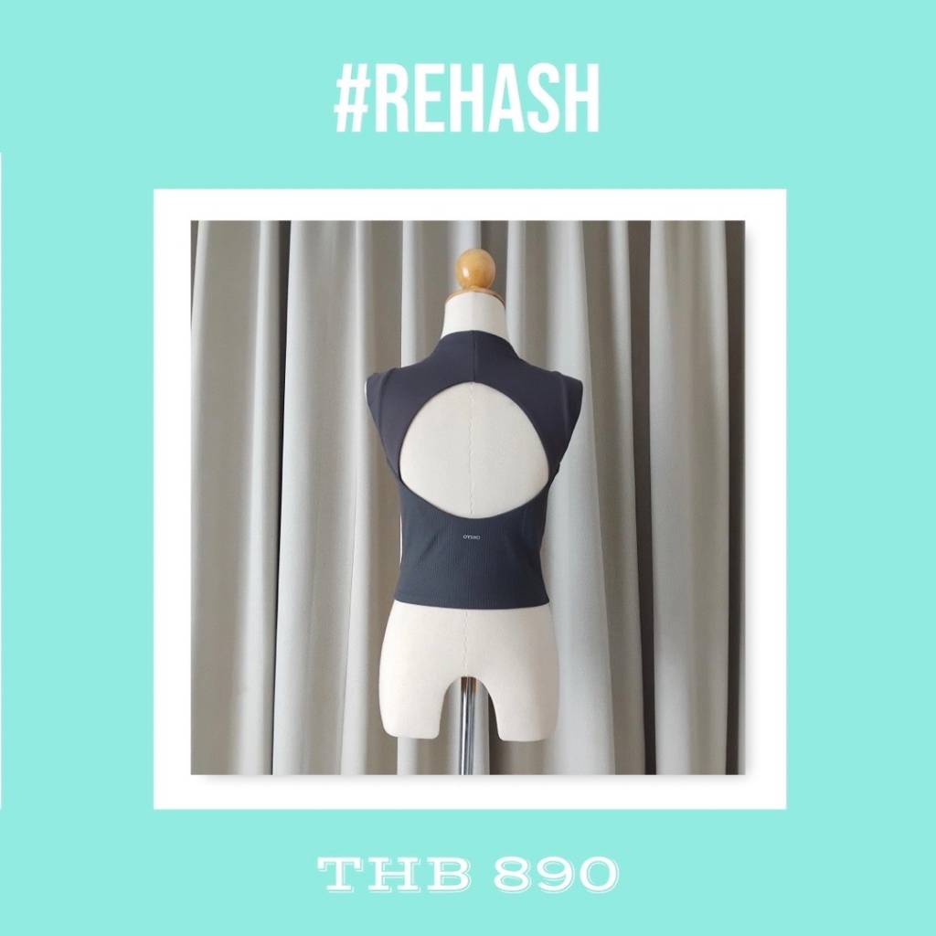 Oysho - ส่งต่อ Tank Top Comfortlux Sport Bra สี Dark Grey ไซส์ M เสื้อใช้งานครั้งเดียว สภาพเหมือนใหม