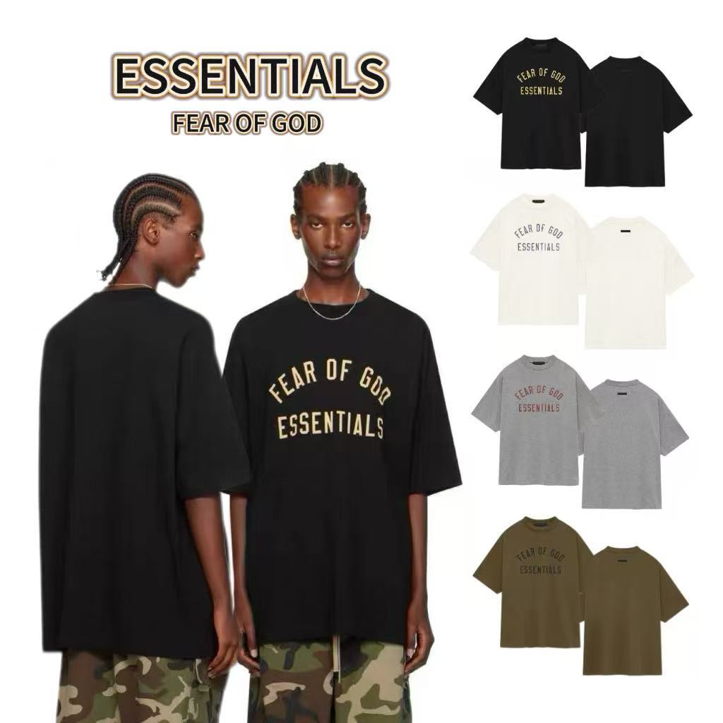 ส่วนลด 50 % Fear of God Essentials FALL24 BACK TO SCHOOL เสื้อยืด Logo สกรีน โอเวอร์ไซส์ เนื้อผ้าดี