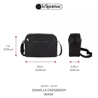 Lesportsac มีของใหม่ Daniella Crossbody กระเป๋าสะพายข้างพาดลำตัว Style 2434
