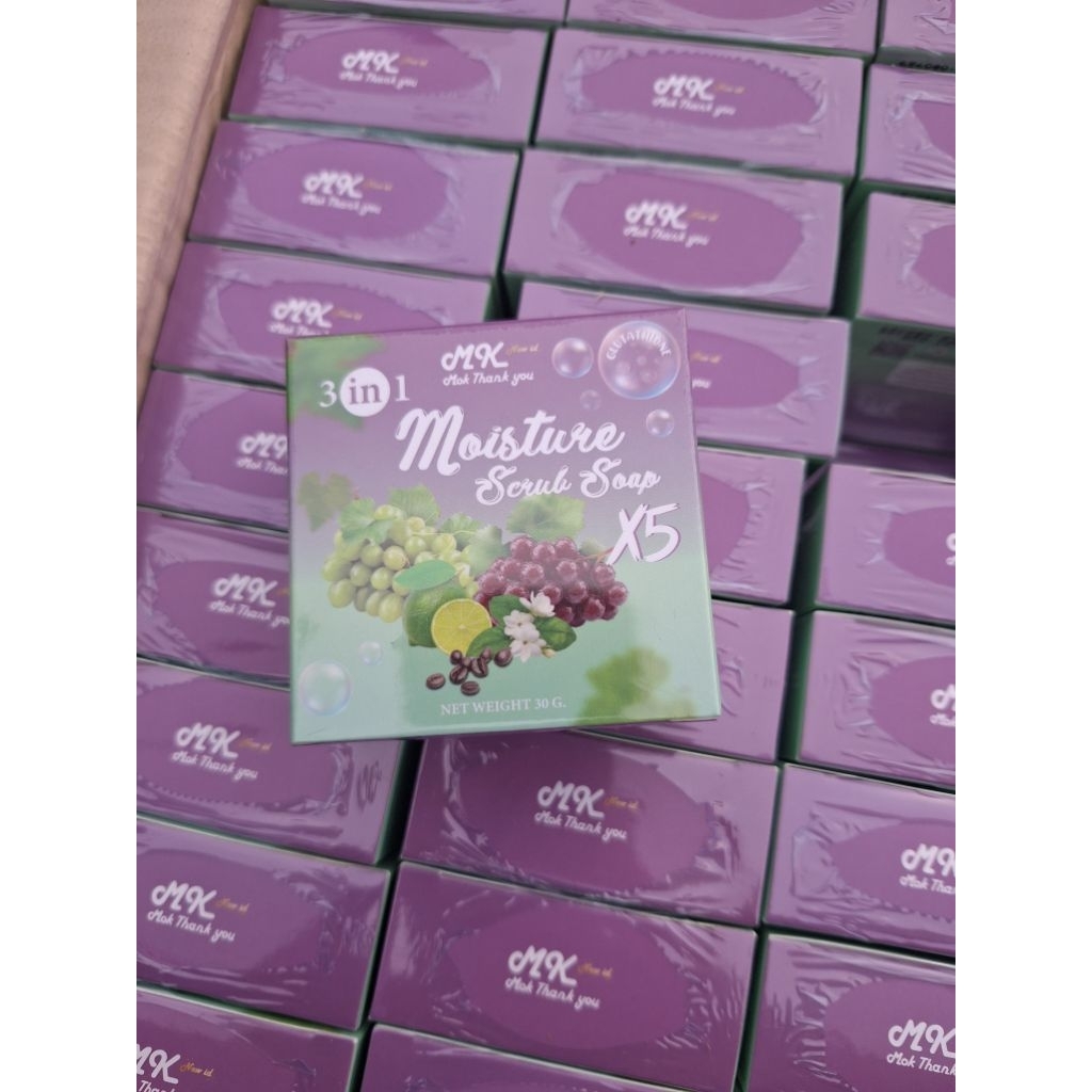 สบู่สครับ ผิวกาย Mk Moisture Scub Soap MK အသားဖြူ ဆပ်ပြာ