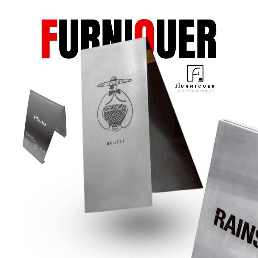 ป้ายคาเฟ่สแตนเลสแฮร์ไลน์ ป้ายคาเฟ่ ป้ายมินิมอล