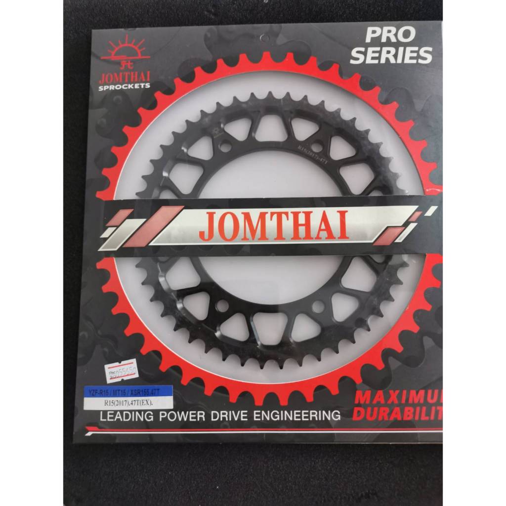 สเตอร์หลัง JOMTHAI R15 XSR155 MT15 47T Rear sprocket jomthai R15 xsr155 mt15 47T