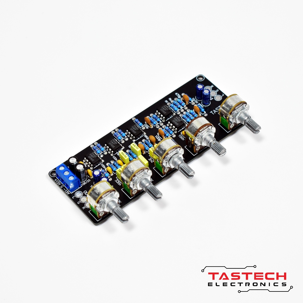 บอร์ดปรีแอมป์/ปรีโทน/EQ 3 แบนด์ ลงกล่องบ้านหม้อได้ TASTECH EQ-03