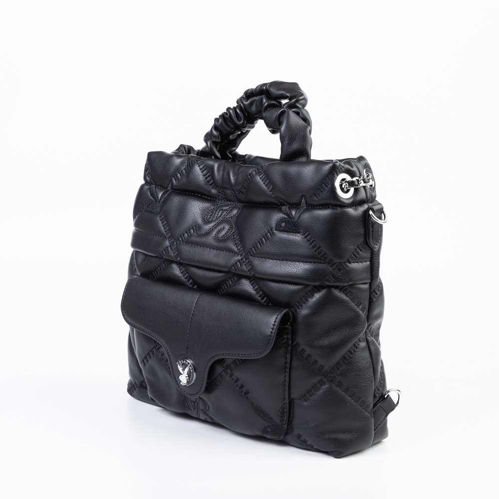 Playboy حقيبة Fuwa Soft Satchel كروس وظهر — صورة 3