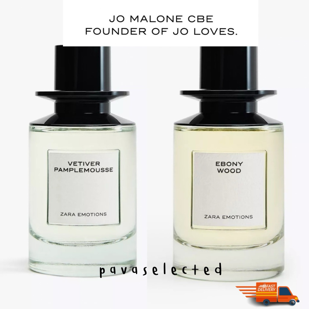Zara x Jo Malone EDP Waterlily ,Ebony Wood, Vetiver น้ำหอมซาร่าxโจมาโลน