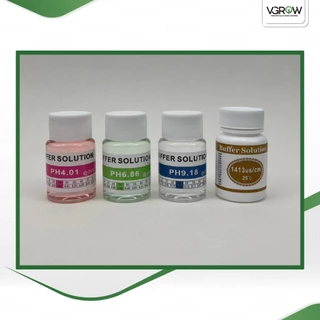 น้ำยาคาริเบต pH และ EC conductivity Buffer Solution 4.00/6.86/9.18 และ1413 us/cm น้ำยาคาริเบตขวดเล็ก