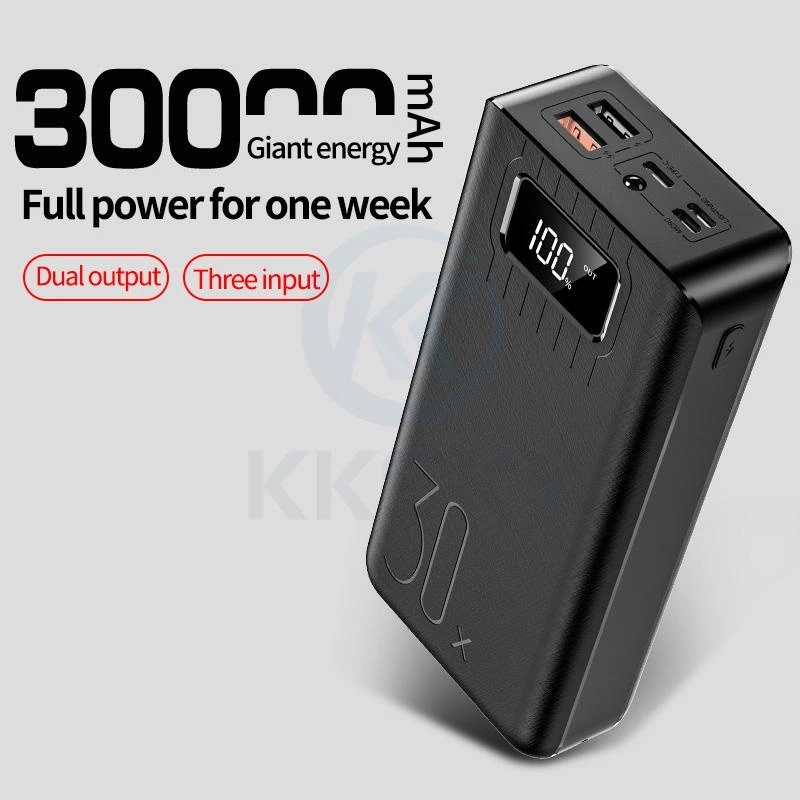 Powerbank 20000mAh Fast Charge LCD With Flash Light แบตสำรอง thumbnail 4