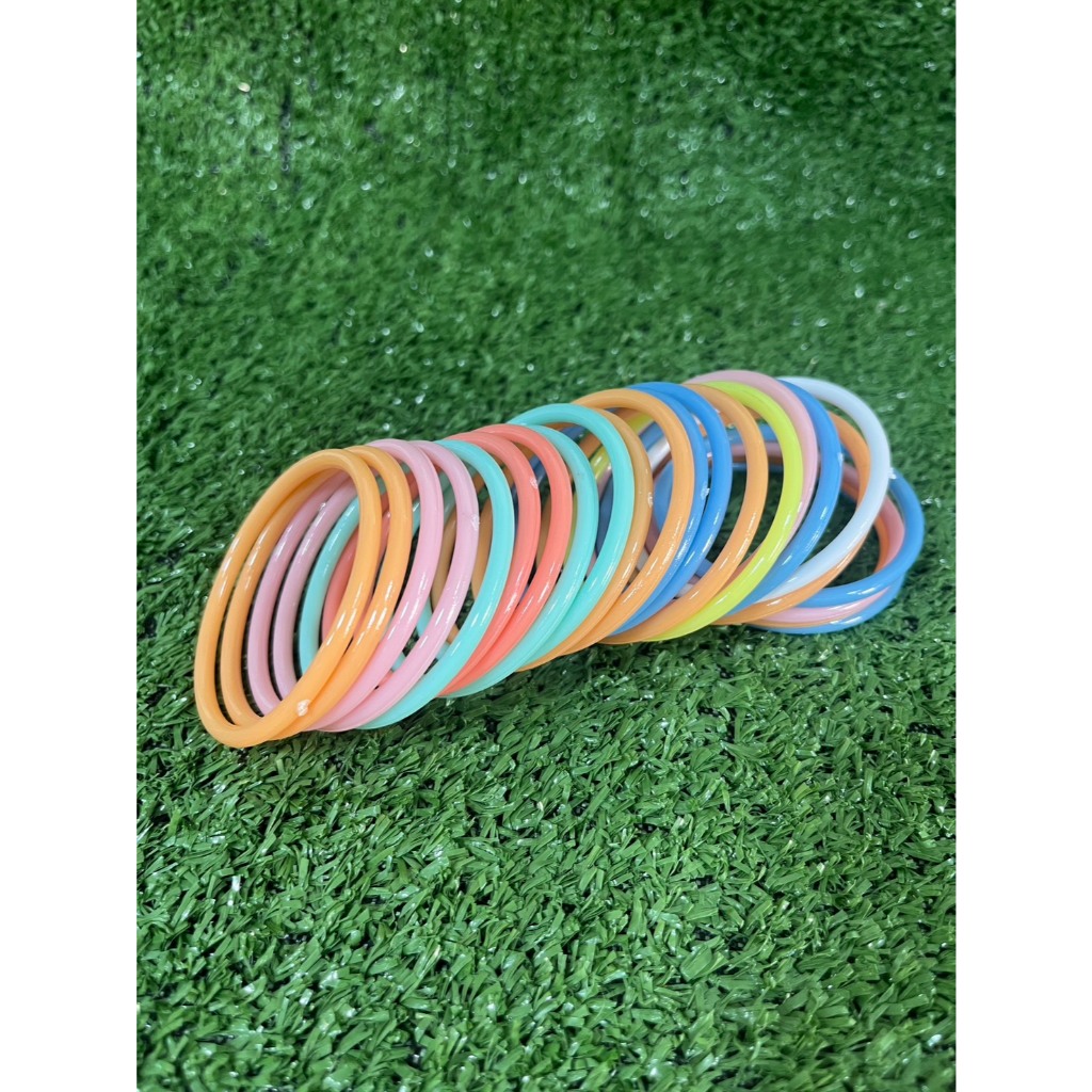 กำไลพลาสติกสีพาสเทล คละสี บรรจุ 100กรัม และ500กรัม ราคาถูก