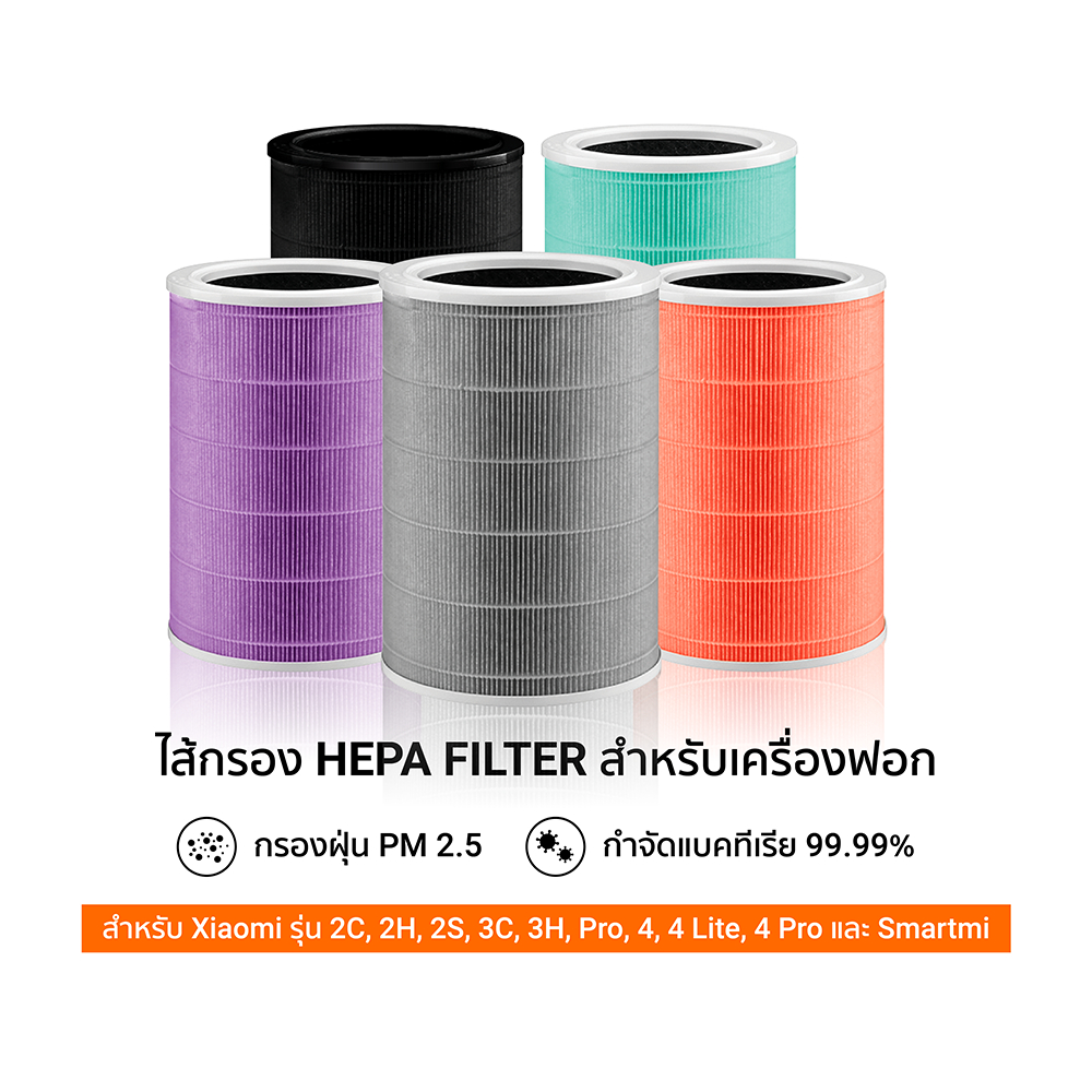 (ส่งด่วนฟรี) iSUPER ไส้กรองอากาศ HEPA สำหรับ Xiaomi Air Purifier Filter 2C 2H 3H