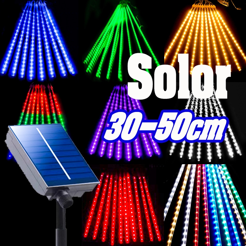 โซล่าเซลล์ แฟลช 10 ชั่วโมง solor ไฟประดับ ไฟตกแต่ง 30-50cm ไฟประดับตกแต่งเต็นท์LED หลอดต้นคริสต์มาส
