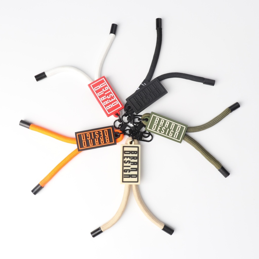 เชือกคล้องโทรศัพท์ สายห้อยกุญแจ ห้อยหูฟัง ห่วงโลหะแข็งแรง สายคล้องมือถือ 5 สี ดำ ขาว เขียว ครีม ส้ม - รูปที่ 2