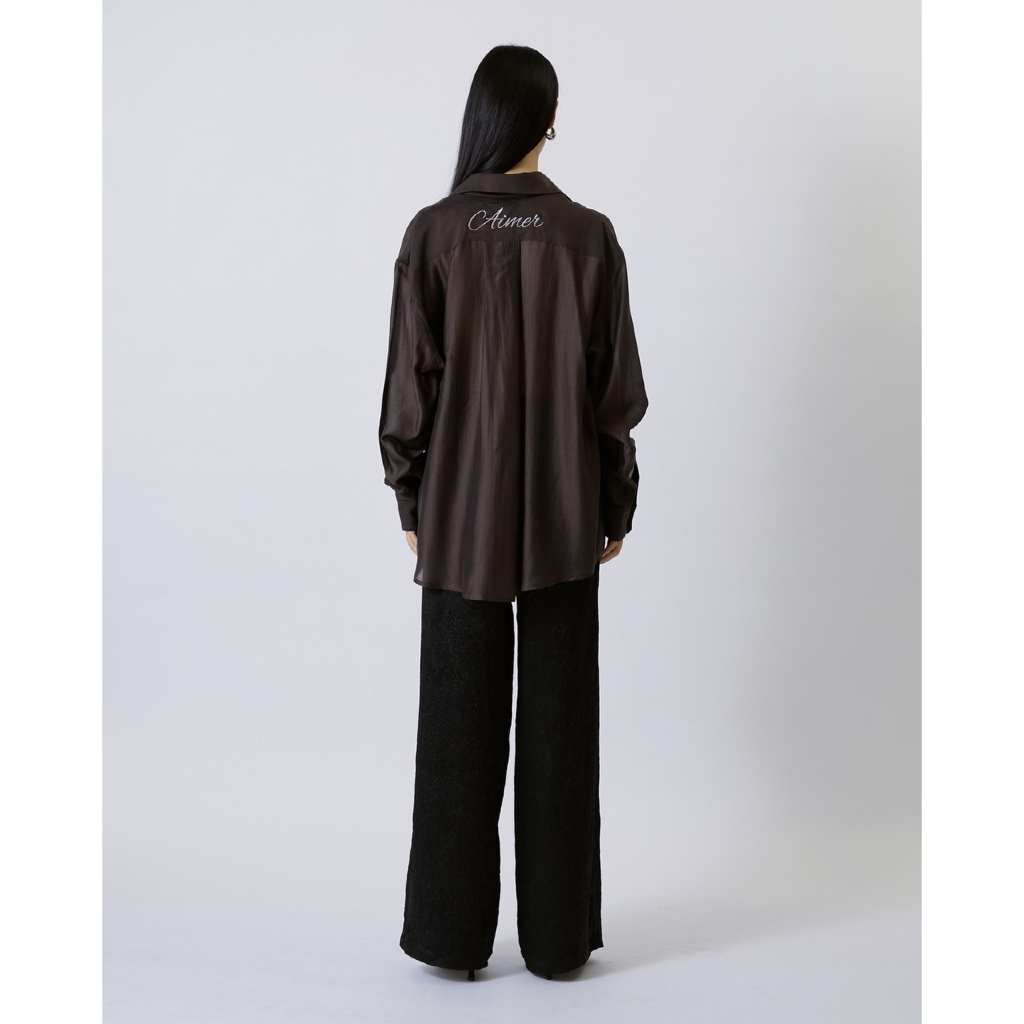 AMR DE SAISON ( AIMER ) - Oversized Shirt with AIMER Embroidery - รูปที่ 3