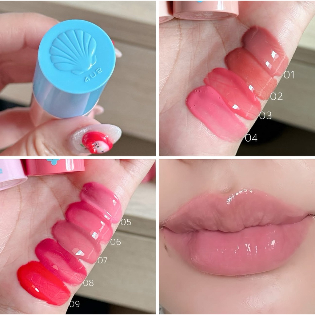 ลิปหอย4U2 GLASSY BABE - ลิปกลอสฉ่ำวาว ลิปหอยวาว ลิปปากฉ่ำ ลิปหอย ลิปหอย 4u2 ลิปฉ่ำ gloss