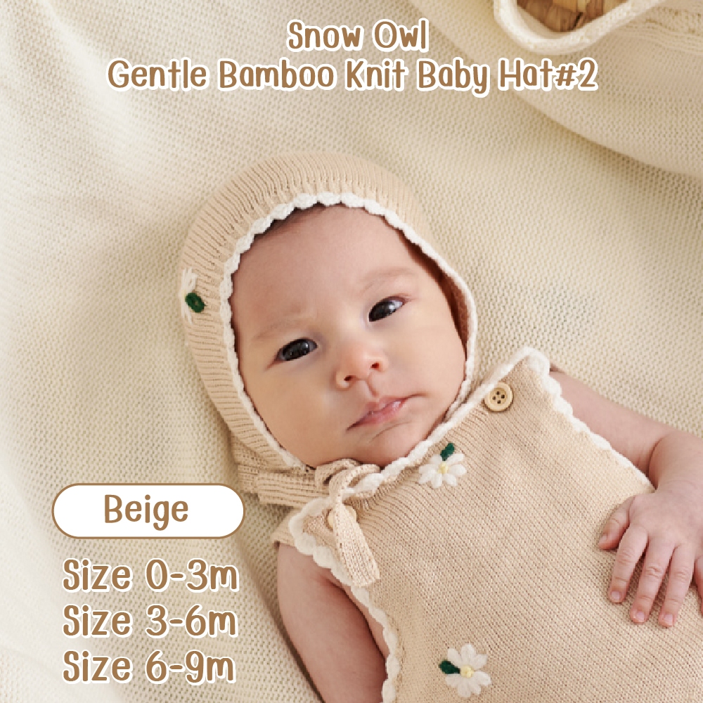 Snow Owl Gentle Bamboo Knit Baby Accessories