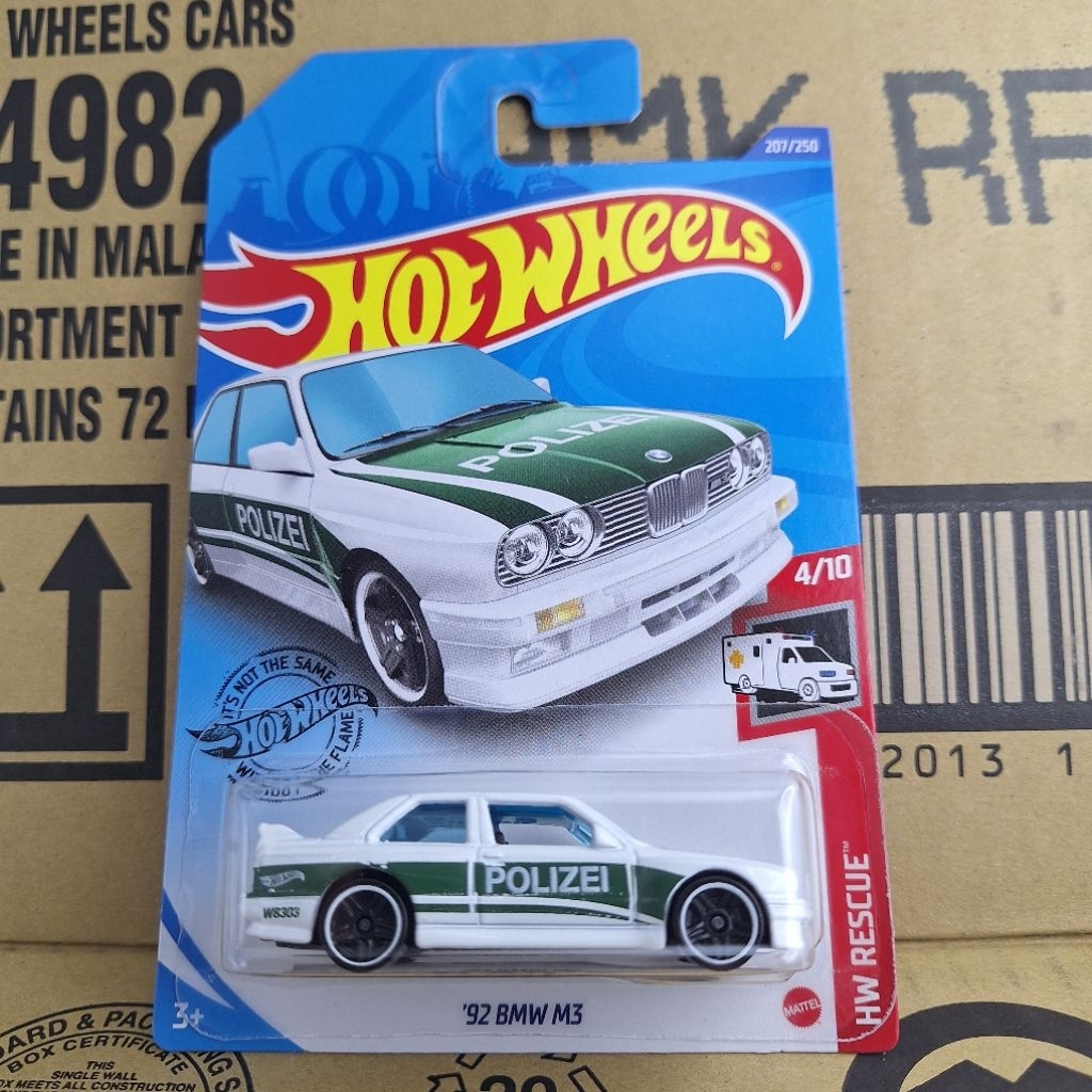 รถเหล็ก Hotwheels 92 BMW M3 207/250 (kg16)1 (kg38)1