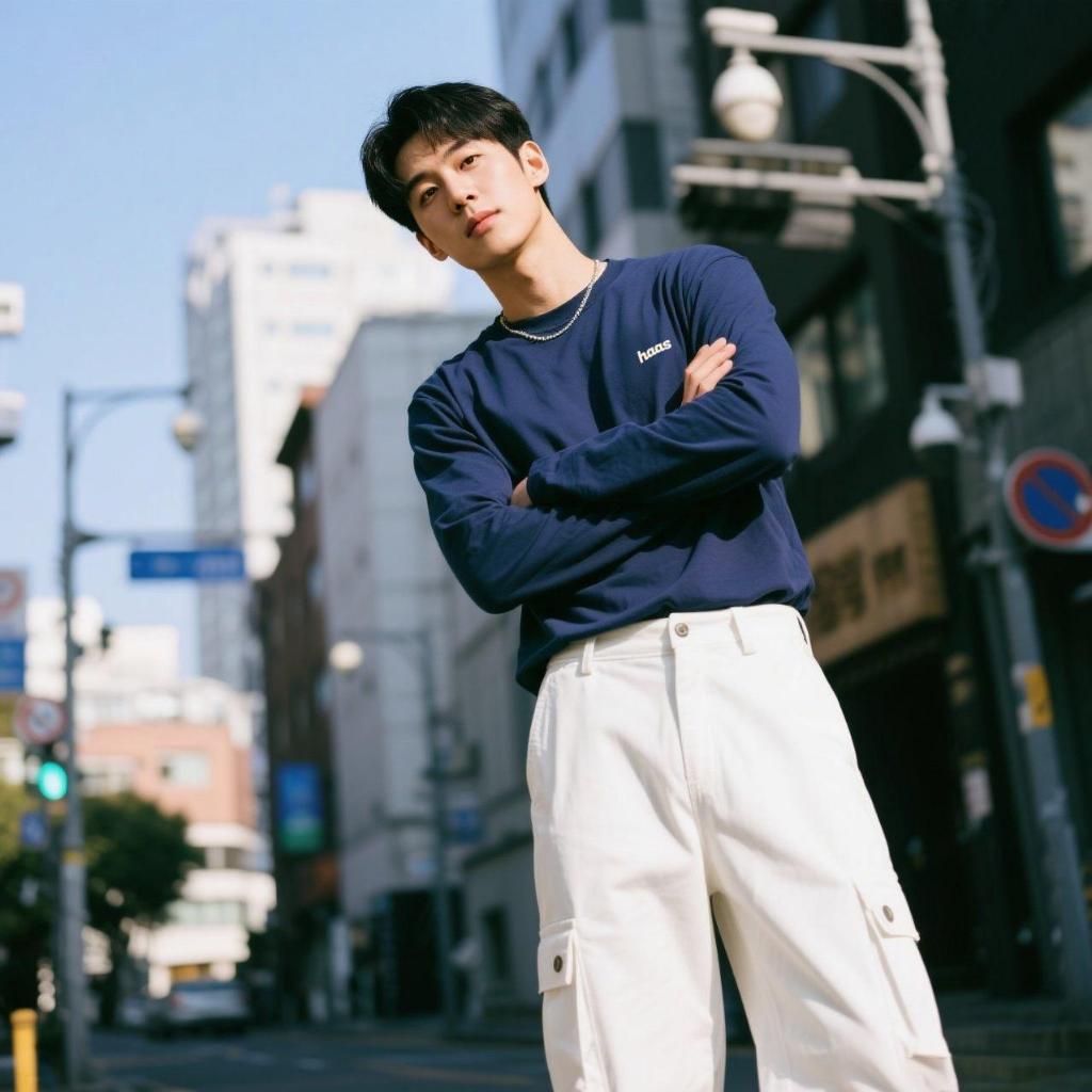 Haas เสื้อยืดกันหนาวแขนยาว ผ้าคอตตอน Unisex รหัส SBSK5762 ราคา ถูกที่สุด ดีลบีเคเค แกลเลอรีภาพที่ 4
