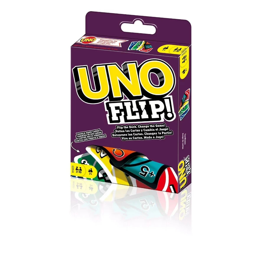 UNO card การ์ดอูโน่ เกม รุ่น UNO Original FLIP (กล่องกระดาษ สีม่วง)