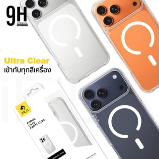 🔥 iFILM เคสใส กันกระแทก Magnetic Case For iPhone 17promax 17pro 17 air 16promax 16 15 promax 14 13 ปกป้องการชน แม่เหล็ก