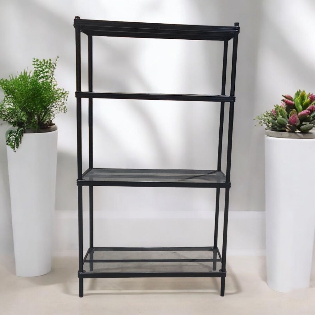 chandee(ชั้นดี) ชั้นวางของ เหล็กลวดตาข่าย 4 ชั้น BL ขนาด 90*35*160cm.(สีดำ)