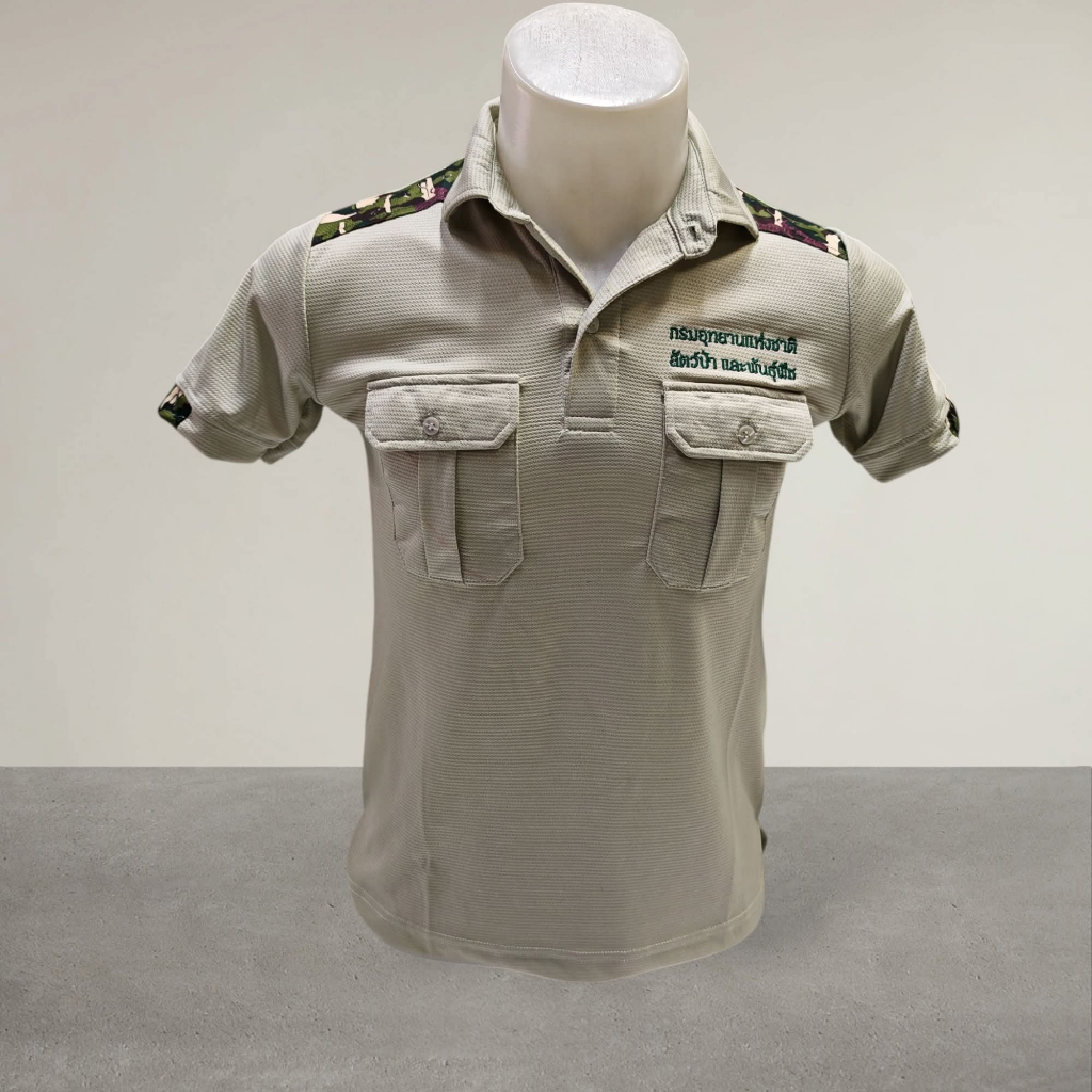 เสื้อยืดโปโลกรมอุทยานสำหรับ​ผู้ชาย
