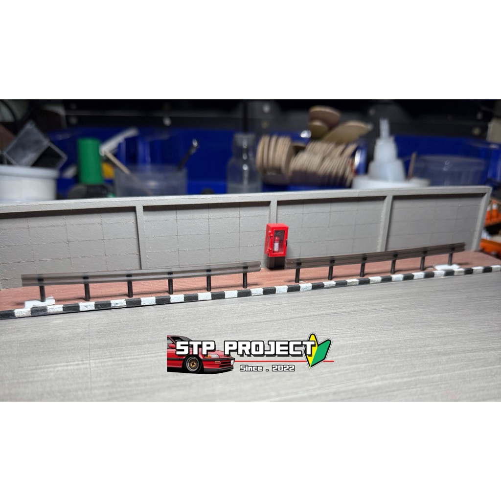 โมเดล 1/64 guardrail การ์ดเรล สเกล1/64 งานดิบ