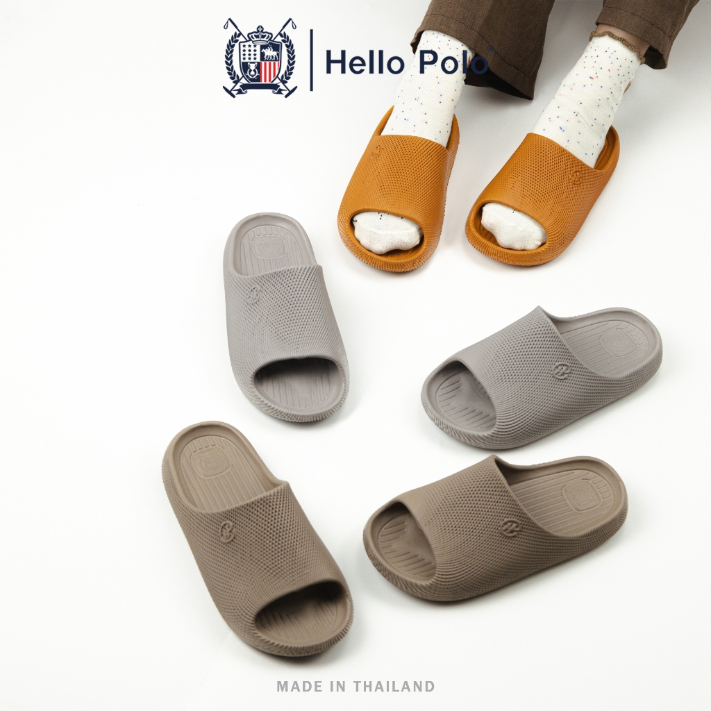 Hello Polo รองเท้าแฟชั่นผู้หญิง รองเท้าแตะผู้หญิง  เบาสบาย กันลื่น วัสดุ EVA ทนต่อการสึกหรอ ลำลอง ไม่มีกลิ่น HP8063