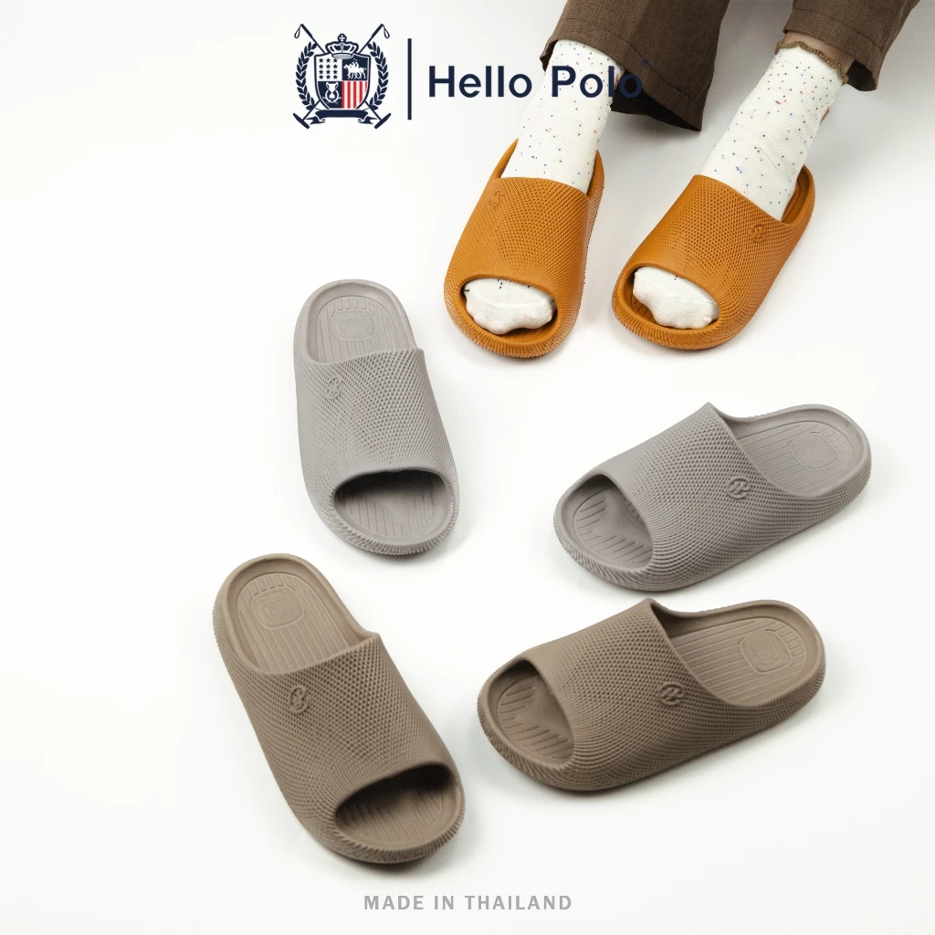 Hello Polo รองเท้าแฟชั่นผู้หญิง รองเท้าแตะผู้หญิง เบาสบาย กันลื่น วัสดุ EVA ทนต่อการสึกหรอ ลำลอง ไม่มีกลิ่น HP8063