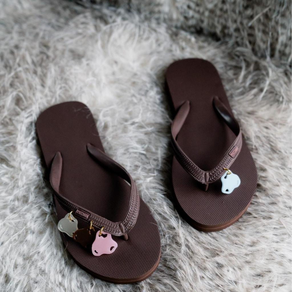 PIPATCHARA - Infinitude Flip Flops Brown (Starfish)