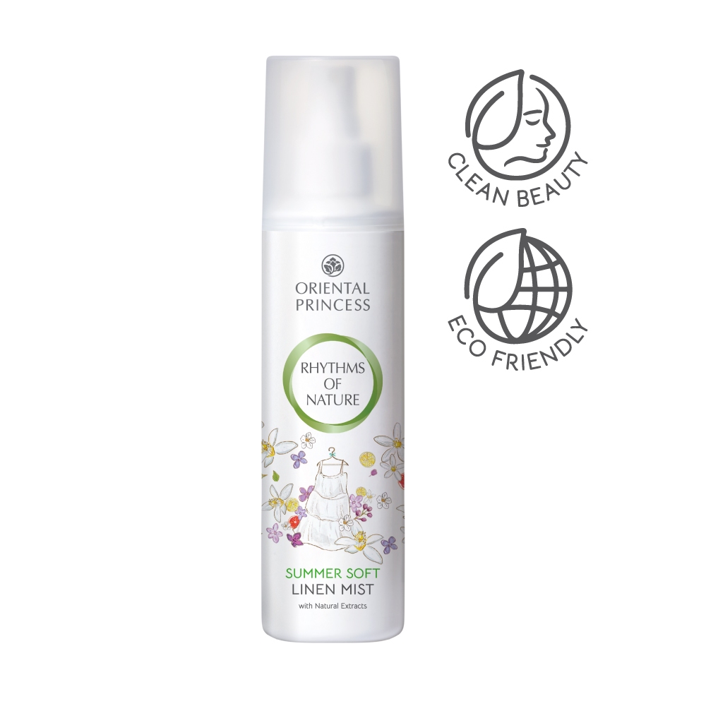 oriental princess Rhythms of Nature Summer Soft Linen Mist oriental princess 250ml. โฉมใหม่ แถมฟรีถุ