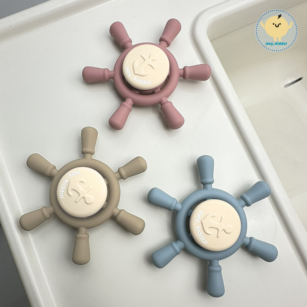 HeyKiddo: Spin&Fun Fidget Toy ซิลิโคนสปินเนอร์ หมุนๆ เสริมพัฒนาการ เล่นได้ทุกที่ดูดแน่น BPA FREE 5m+ รูปที่ 2