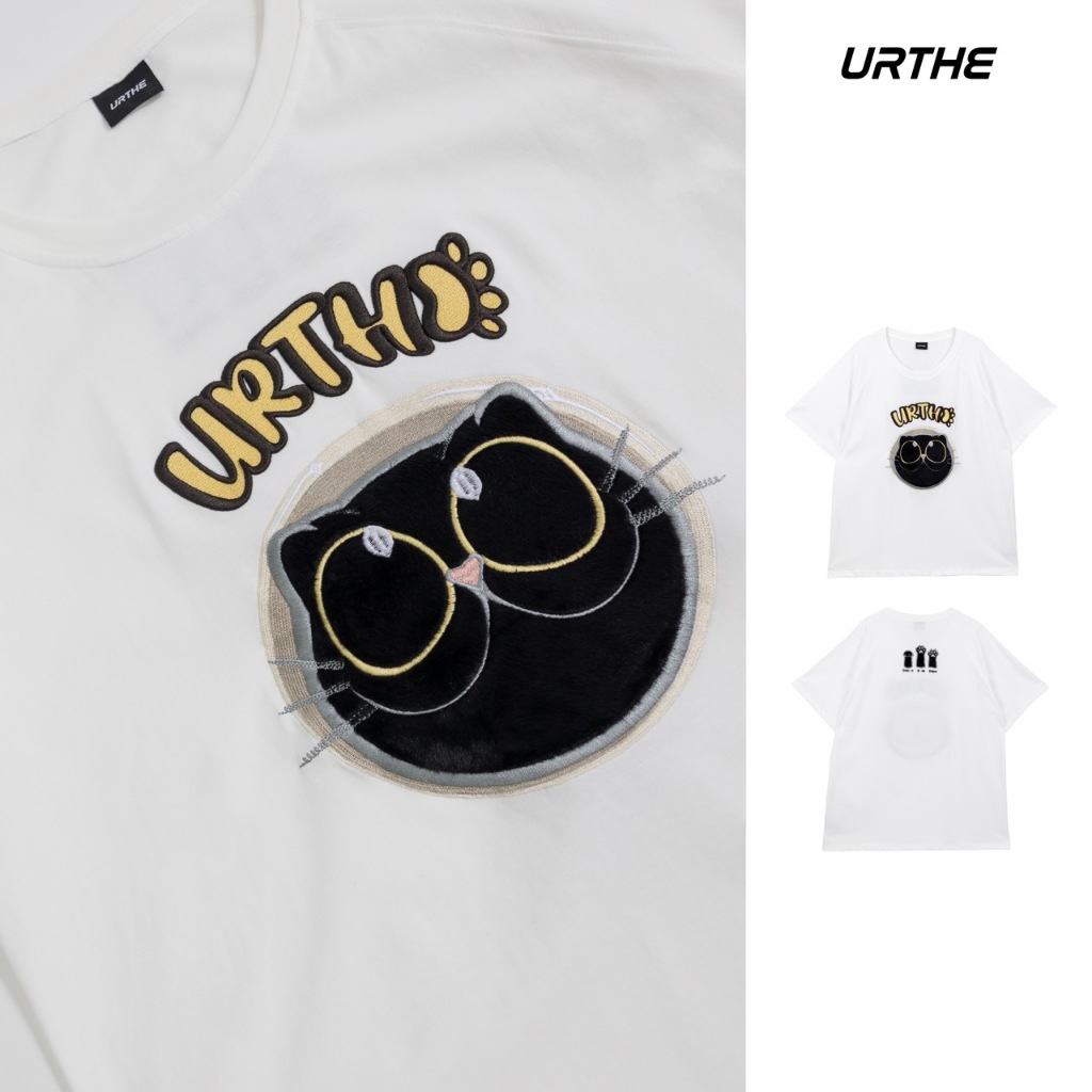 URTHE - เสื้อยืด เเขนสั้น Oversize รุ่น ROCK PAPERSCISSORS