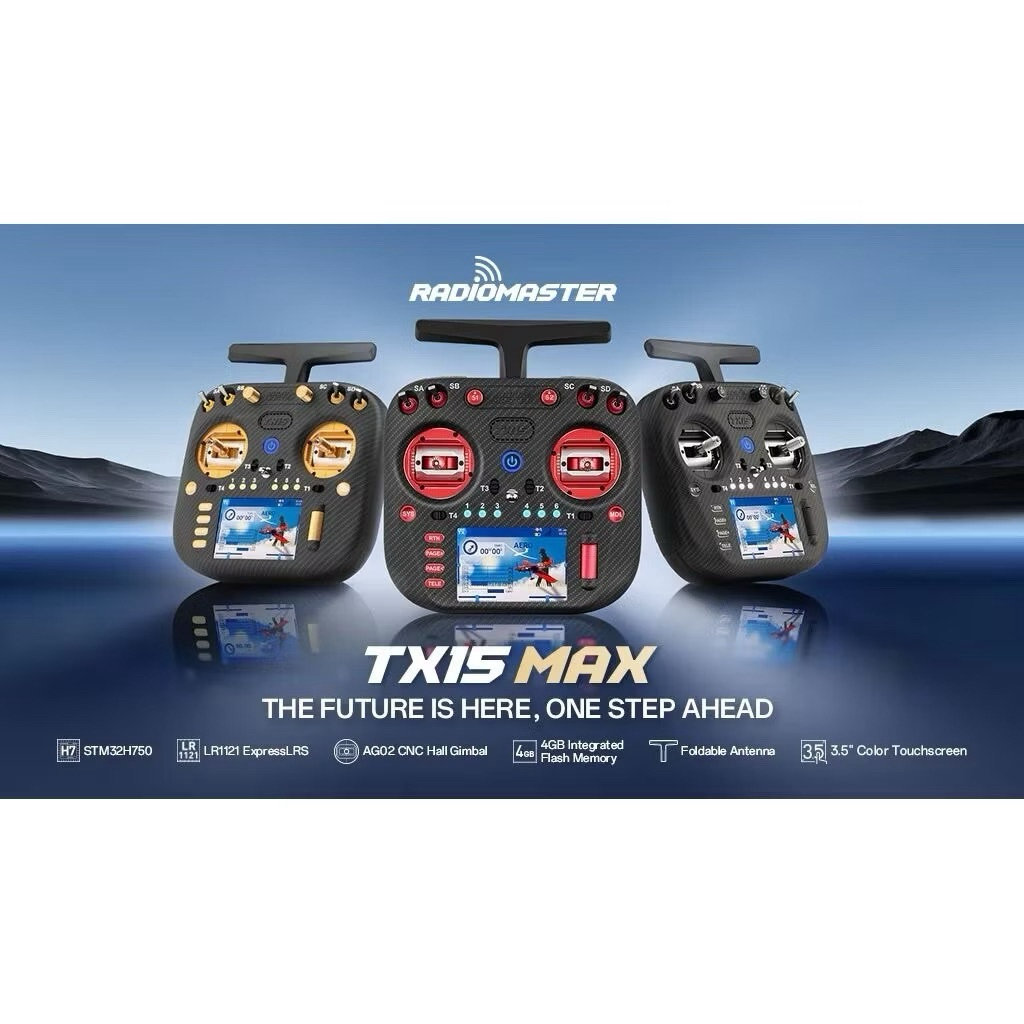 🇹🇭Radiomaster TX15 Max ELRS 2.4/900MHz รีโมทวิทยุ FPV Drone จอสีสัมผัส 3.5” AG02 CNC Gimbal