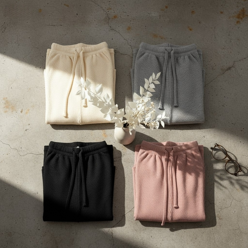 กางเกงผู้หญิง ขายาว S-XL ดีเทลเอวยางยืด ผ้าร่องนิ่มสวมใส่สบาย จับแมตท์ลุคได้ง่าย เข้ากับทุกการแต่งกาย K998