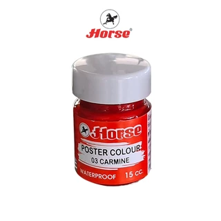 HORSE ตราม้า สีโปสเตอร์ กันน้ำขนาด 15 cc (1/2ออนซ์) ขวดแก้ว จำนวน 1 ขวด