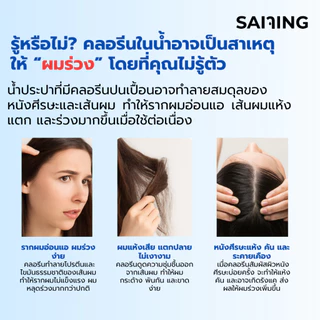 SAIJING ใสจริง กรองน้ำฝักบัวพร้อมไส้กรอง [พร้อมส่ง]