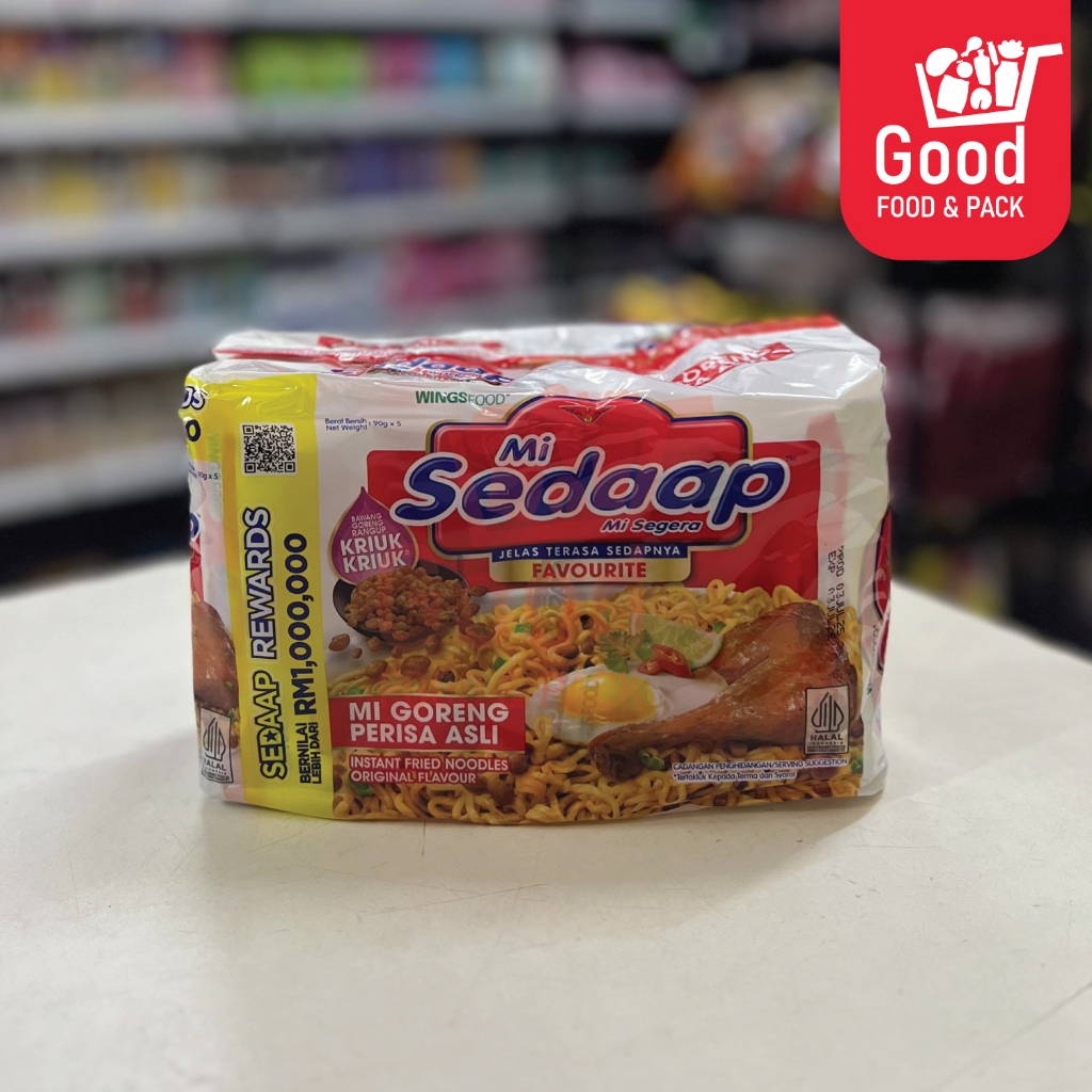 Sedaap มาม่าผัด มาม่าแห้ง ซือดะมาเลย์ รสไก่ อร่อย แพ็ค x5ซอง