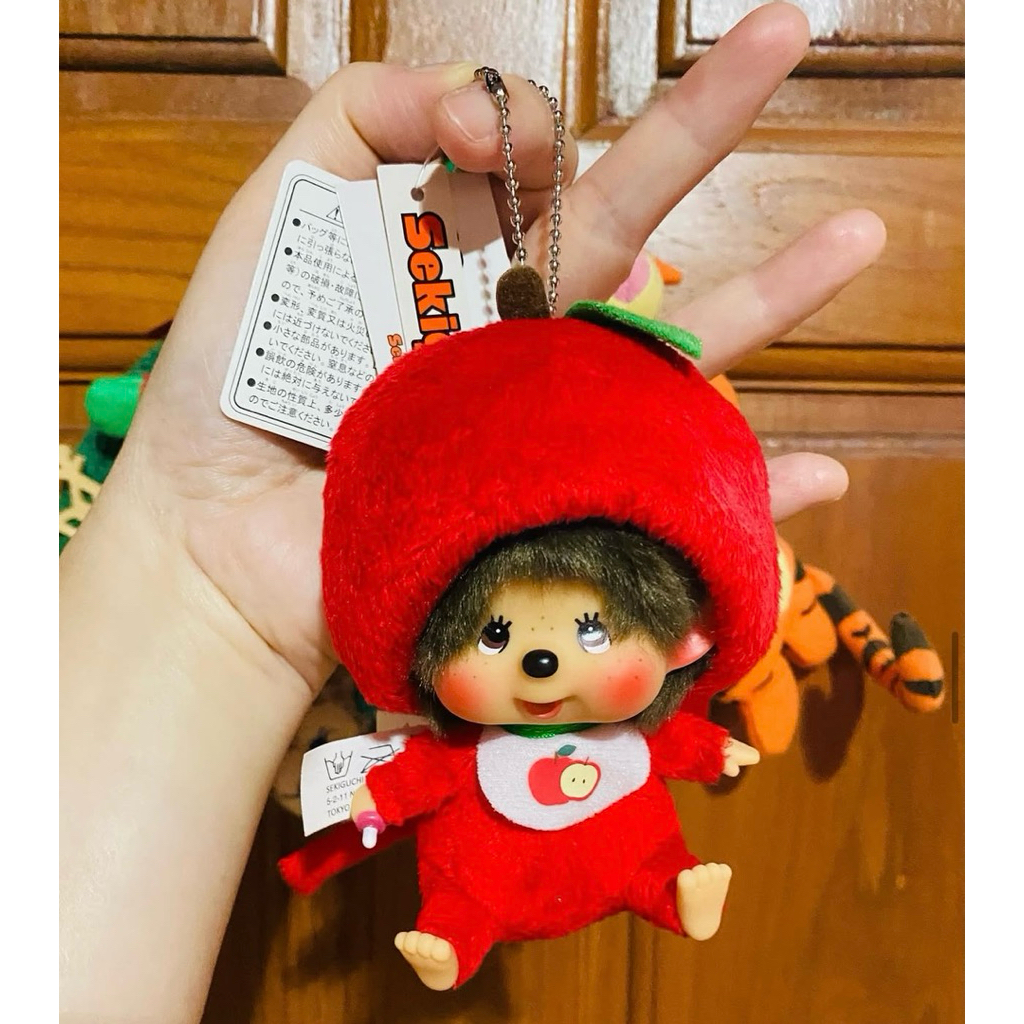 New with tag Rare Apple Monchhichi SS Size Keychain (น่ารักสุดๆ)