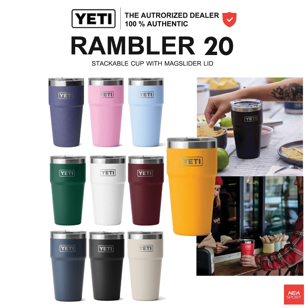 [เอาคุณภาพ เลือกเยติ] YETI RAMBLER 20 OZ STACKABLE CUP WITH MAGSLIDER LID แก้วเก็บความเย็น เยติ ลิขส