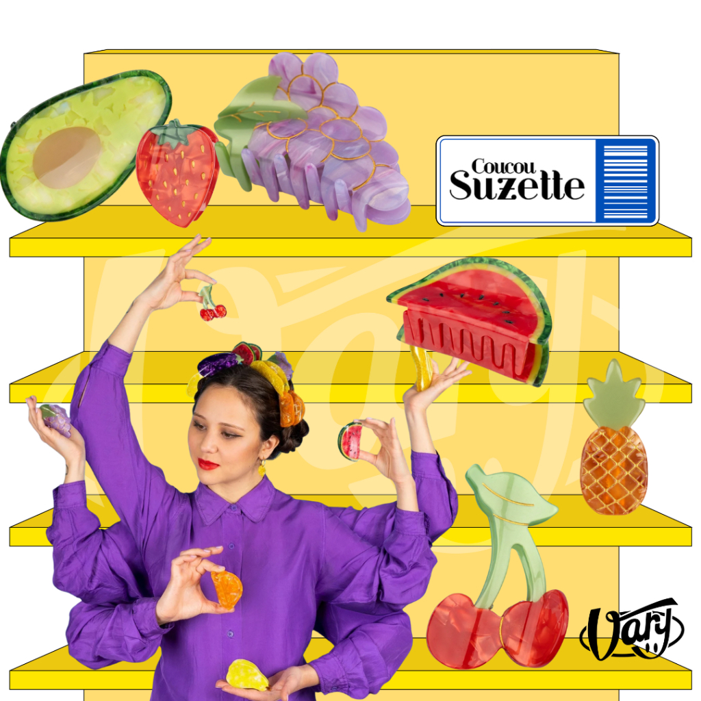 พร้อมส่ง Coucou suzette กิ๊บติดผมของแท้จากฝรั่งเศส ส่งของทุกวัน Coucousuzette Hair Claw & Hair Clip Vitamin