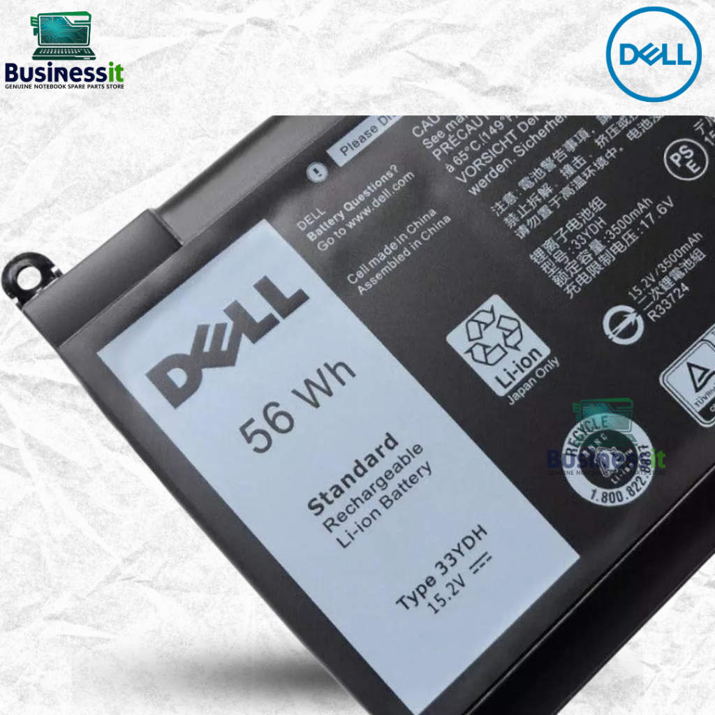 Battery Dell แบตศูนย์แท้ inspiron GAMING 7577 G3 3579 56Whr 33YDH - รูปที่ 2