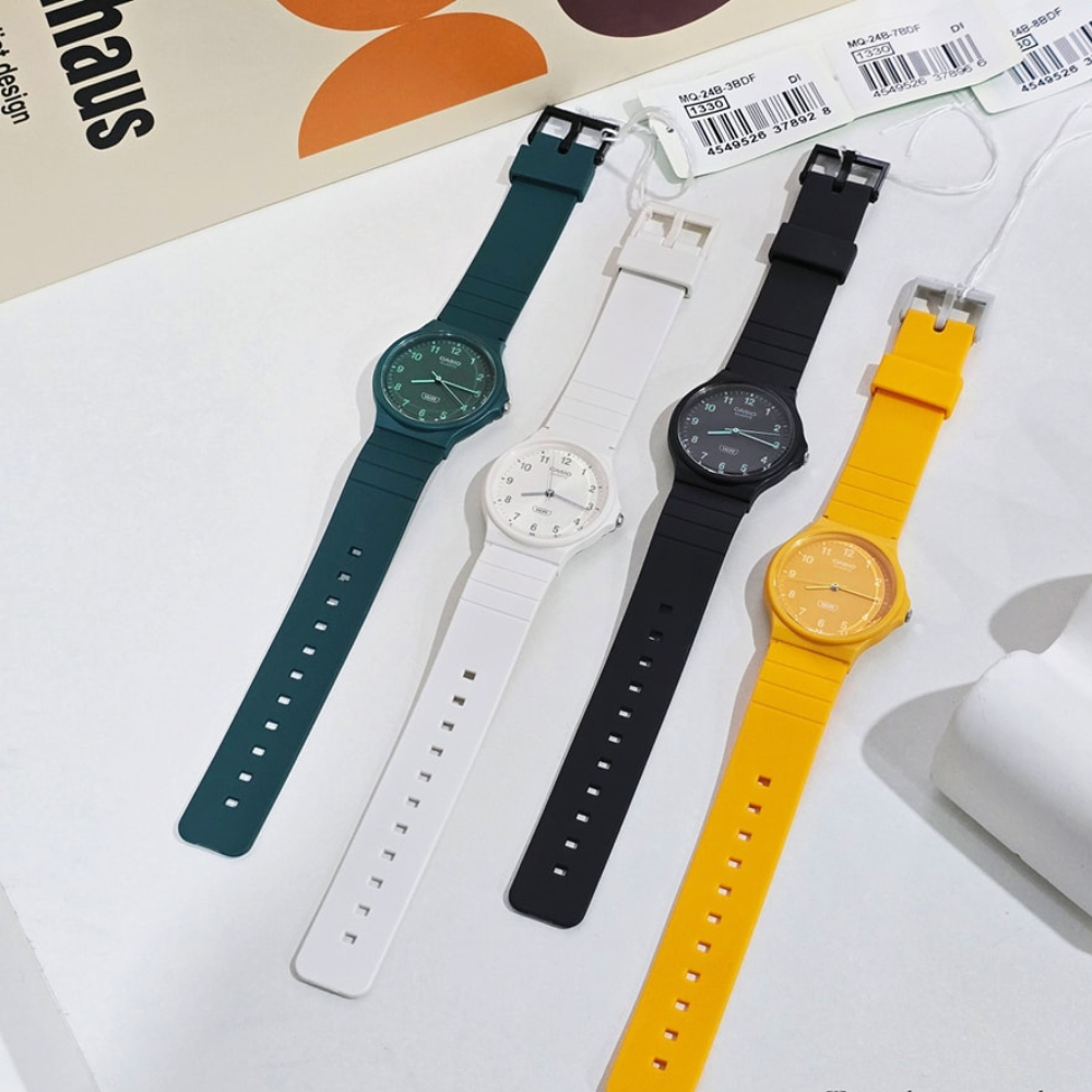 Casio Standard นาฬิกาข้อมือ รุ่น MQ-24 MQ-24B MQ-24UC (MQ-24-1B,MQ-24B-3B,MQ-24S-2B,MQ-24UC-8B)