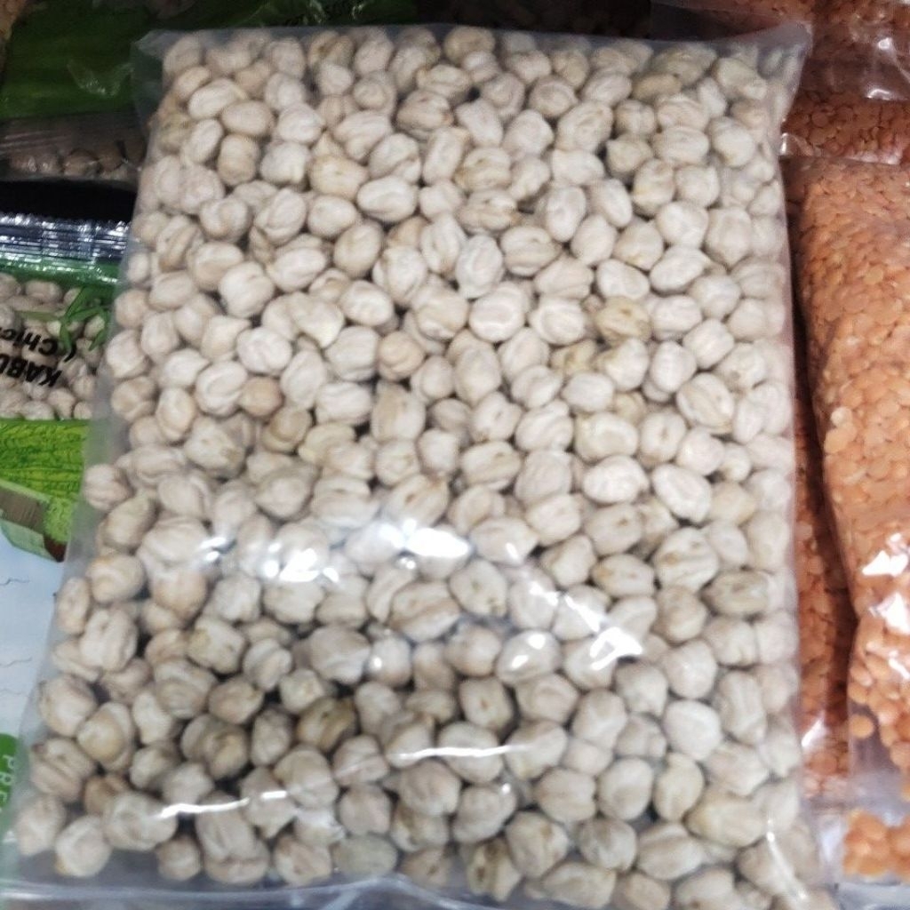 White Chick Peas,Kabuli Chana (ถั่วลูกไก่ขาว) 500g