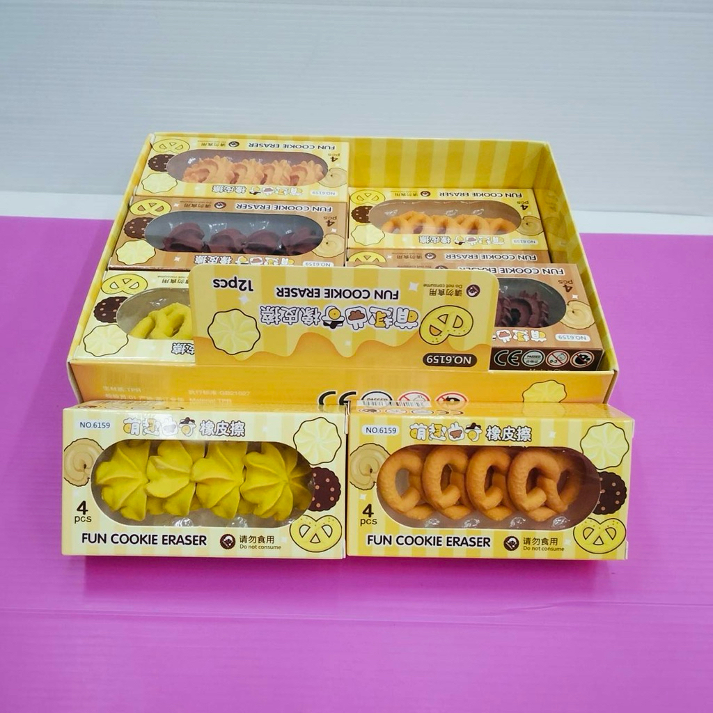 ( 12 ชิ้น) No.131 ยางลบ ยางลบแฟนซีน่ารัก สุ่มแบบ สุ่มสี สุ่มลาย มีทั้งกล่องกระดาษและกล่องใส่ ได้ทั้งหมด 12 กล่อง
