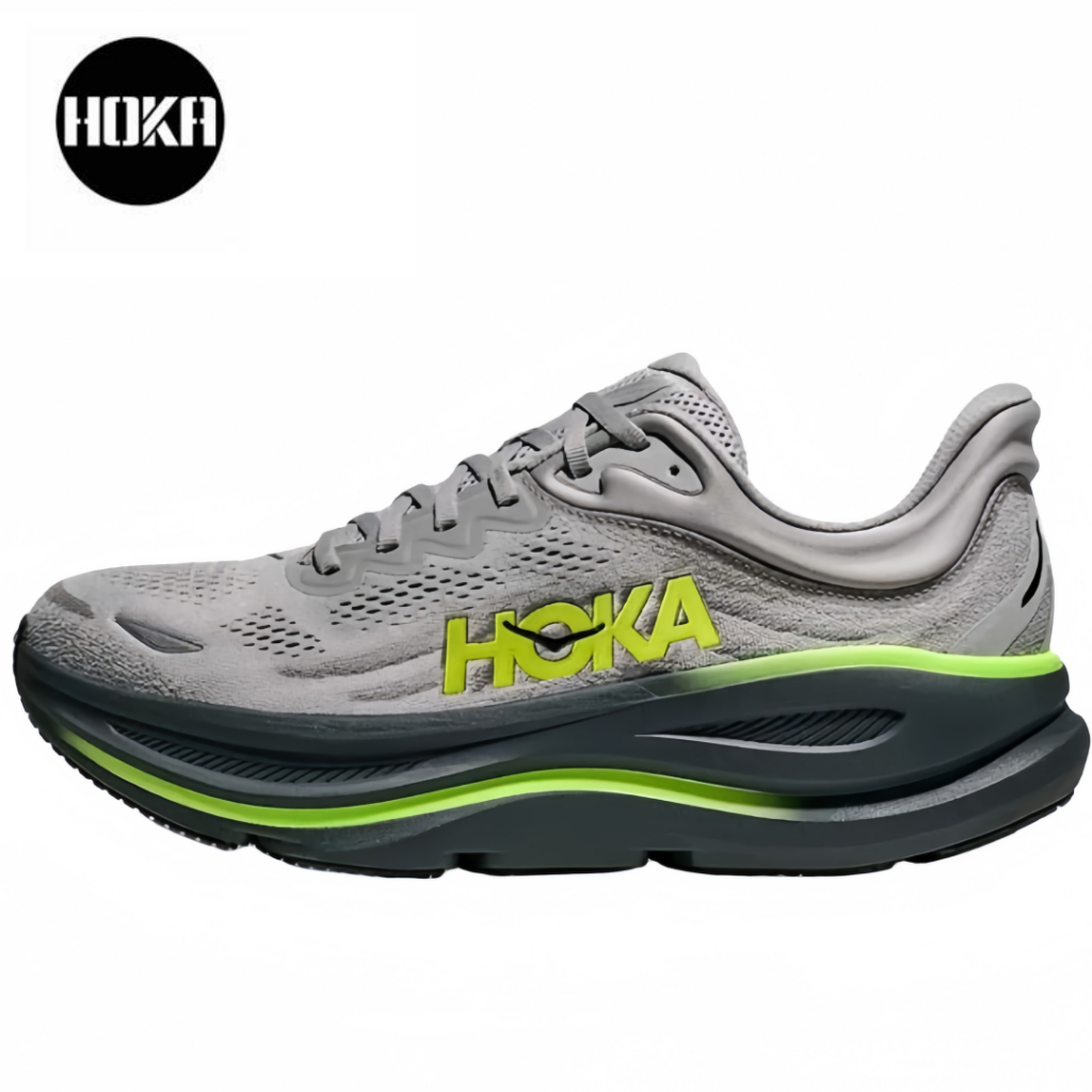 HOKA ONE ONE Bondi 9 ของแท้ 100 % สีเทา