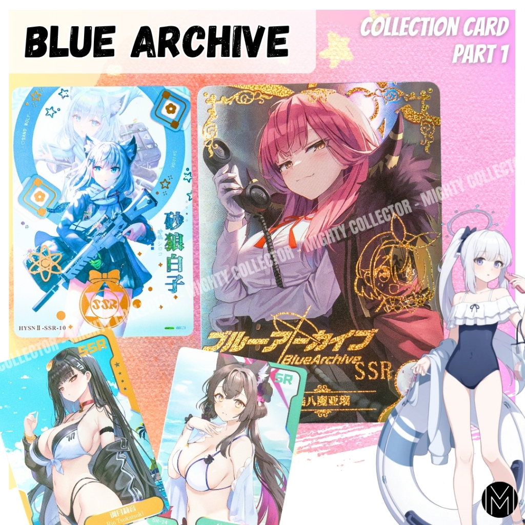 การ์ด Blue Archive - Collection Cards Part 1 - การ์ดสะสม Goddess เกม การ์ตูน อนิเมะ