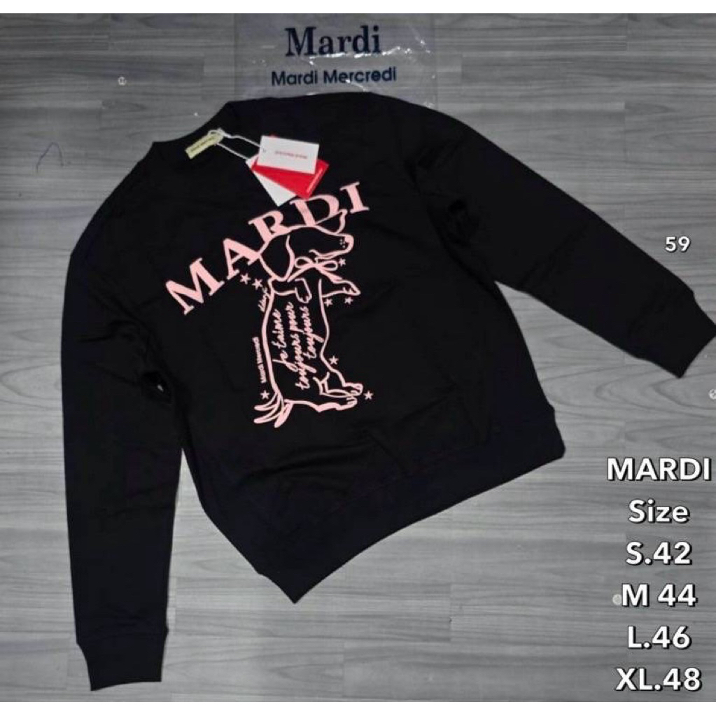 พร้อมส่ง สเวตเตอร์ Mardi Mercredi Sweatshirt Swing The Tail DDANJI