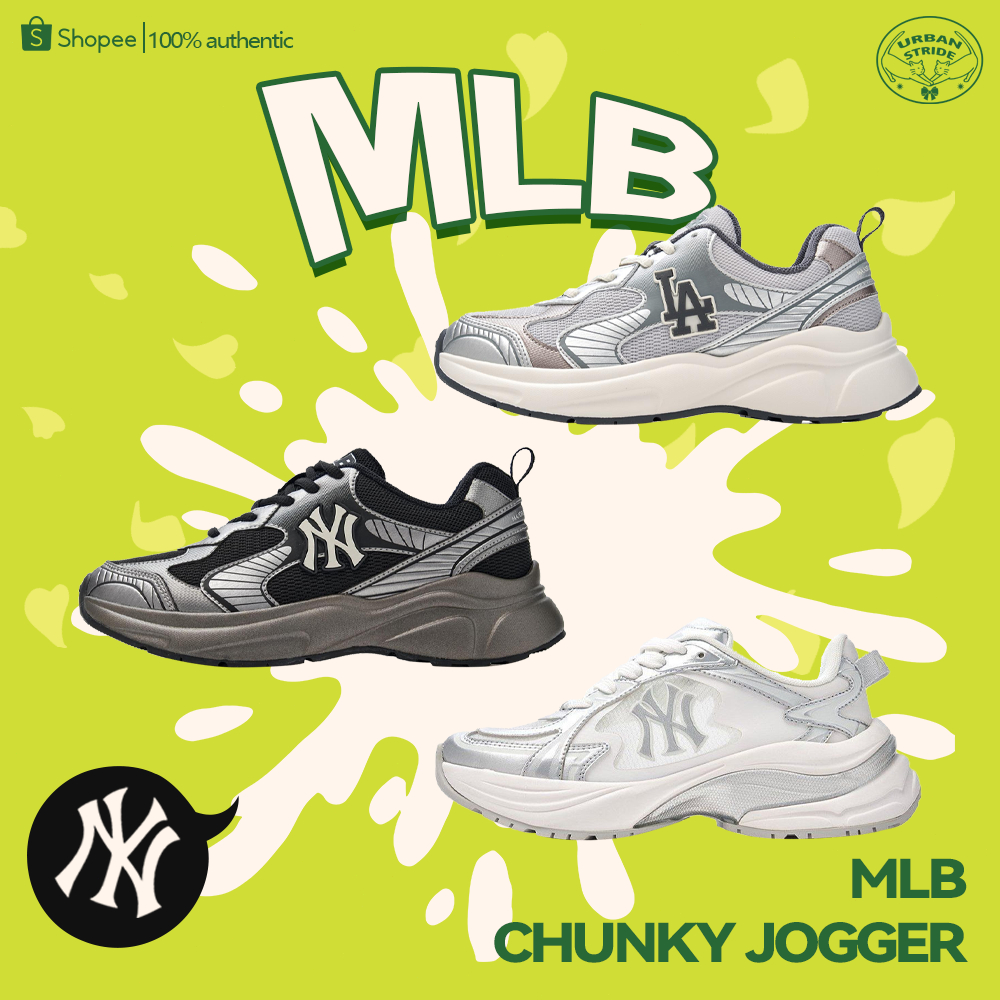 【สินค้าแท้ส่งทันที】MLB MLB Chunky Jogger รองเท้าวิ่ง Unisex 3ARNA065N-07GRL/3ARNA065N-50BKS
