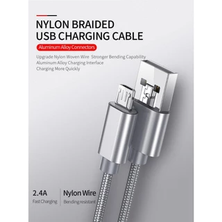 2.4A สายชาร์จ Micro USB สายชาร์จเร็ว ยาว1M สายชาร์จแบต